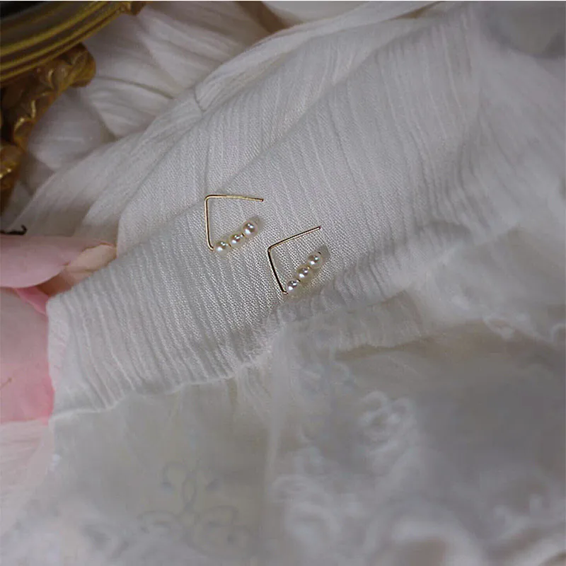 925 Sterling Silver Simple Word Natural Pearl Stud Earrings Women Noble Vintage Mother Day Jewelry Accessories Girlfriend Gift - Image 6