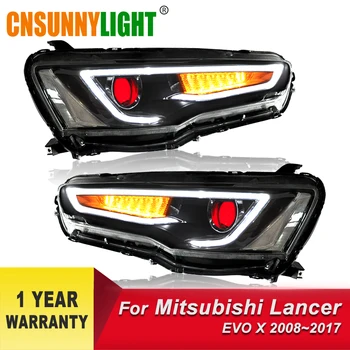 

CNSUNNYLIGHT Car Headlight Assembly For Mitsubishi Lancer EVO X 2008-2017 Styling LED DRL Turn Signal Xenon HID Projector Lens