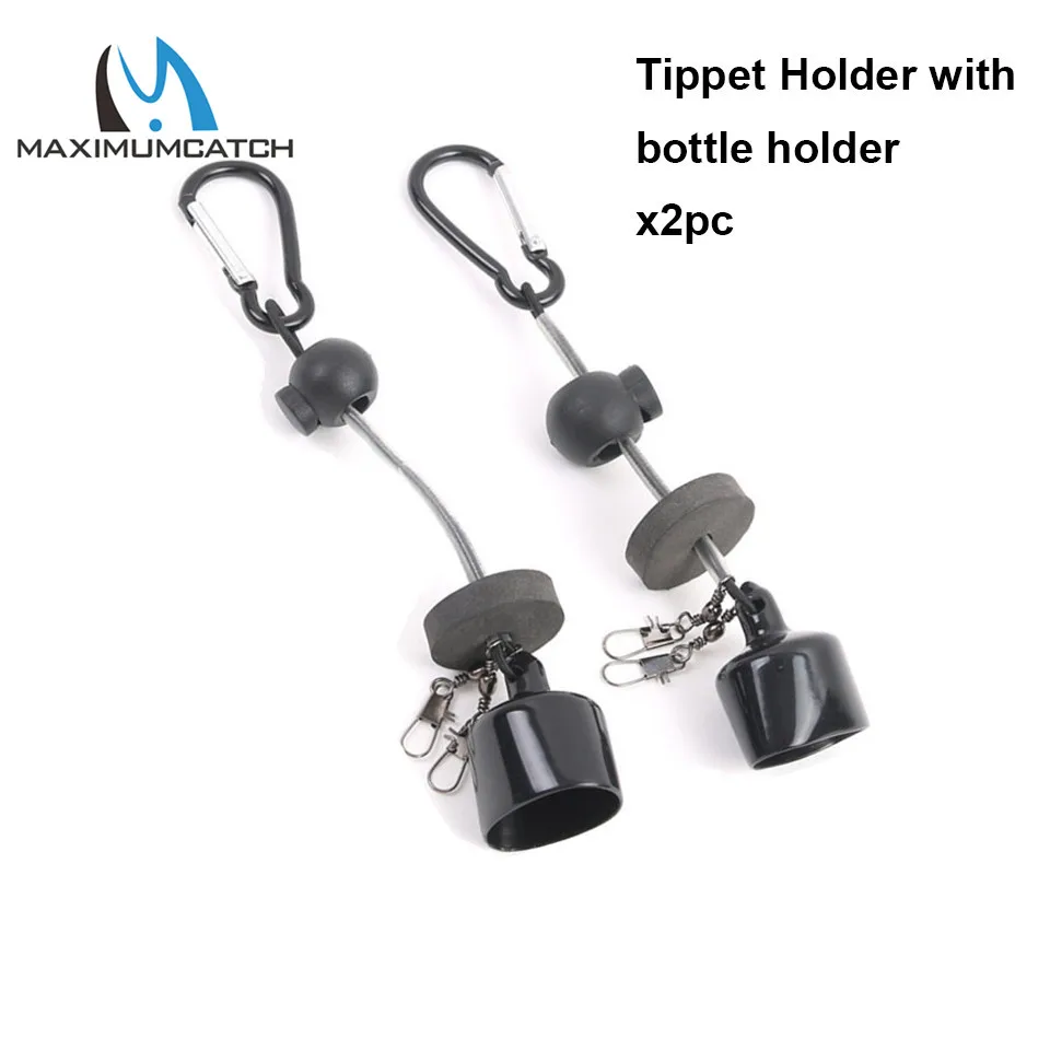 with bottle holder Maximumcatch 2 шт держатель лесок и поводков с держателем бутылки Fly рыболовные принадлежности линия аксессуар - Цвет: with bottle holder