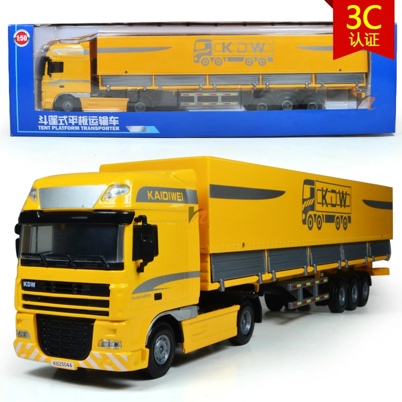 

Model 1/50 Cloak Type Flat Motor Transport Vehicle Truck Toy Dump Truck for Children Crane Bulldozer Excavator Construction