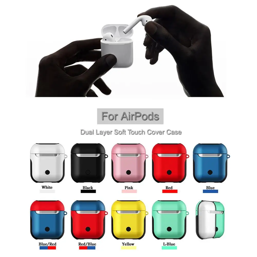 Чехол для наушников для Apple AirPods чехол для беспроводных Bluetooth наушников Air Pods чехол Защитный AirPod аксессуар