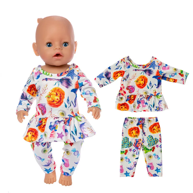 Born Baby Fit 18 дюймов 43 см аксессуары для кукол Хэллоуин зеленая лапа костюм Санта Клаус пушистый шаль костюм для ребенка подарок на день рождения