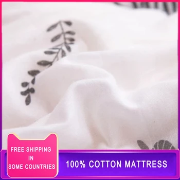 

100% cotton mattress pad with pure cotton mattress thickened warm mattress single double winter cotton protection pad