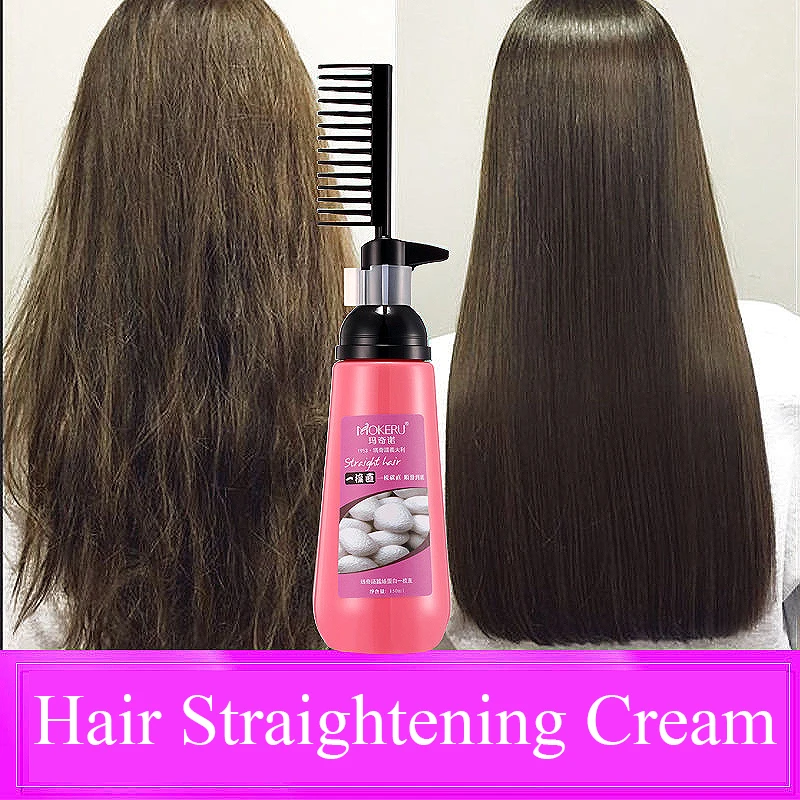 Mokeru Nourishing Fast Smoothing Collagen Hair Straightening Cream for Woman Keratin Hair Treatment Straightening