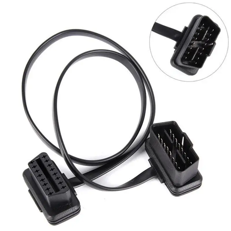 1 шт. автомобильный диагностический кабель OBD2 удлинитель 60 см OBD2 16Pin 8 Core OBDII соединительный кабель диагностический инструмент
