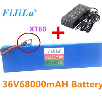 

XT60 36V battary 68Ah 1000W high power and capacity 42V18650 lithium ebike electric car bicycle motor scooter 20A BMS + C