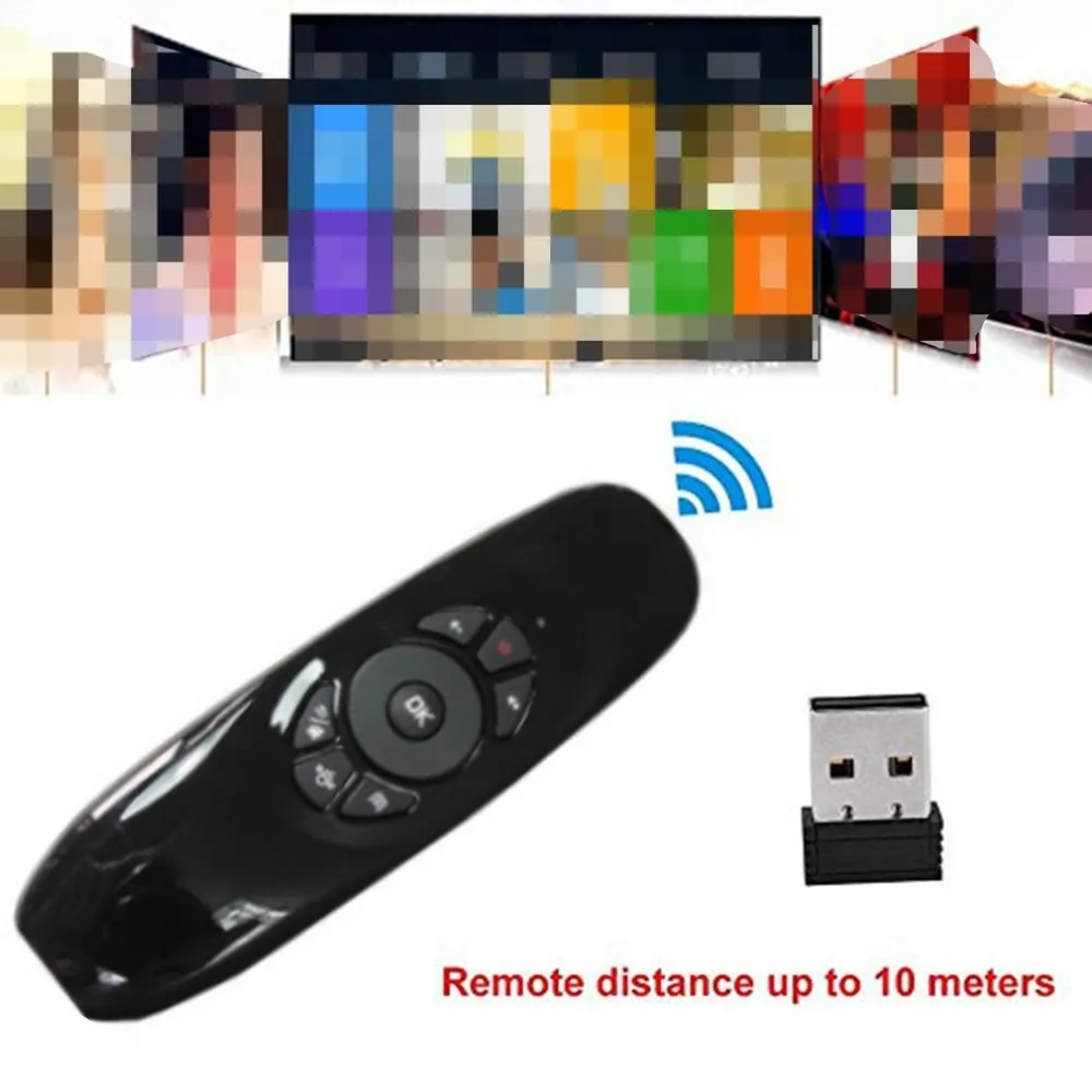 Mini Air Mouse W1 C120 Fly Air Mouse Wireless Keyboard airmouse For 9.0 8.1 Android TV Box/PC/TV Smart TV Portable Mini 2.4G