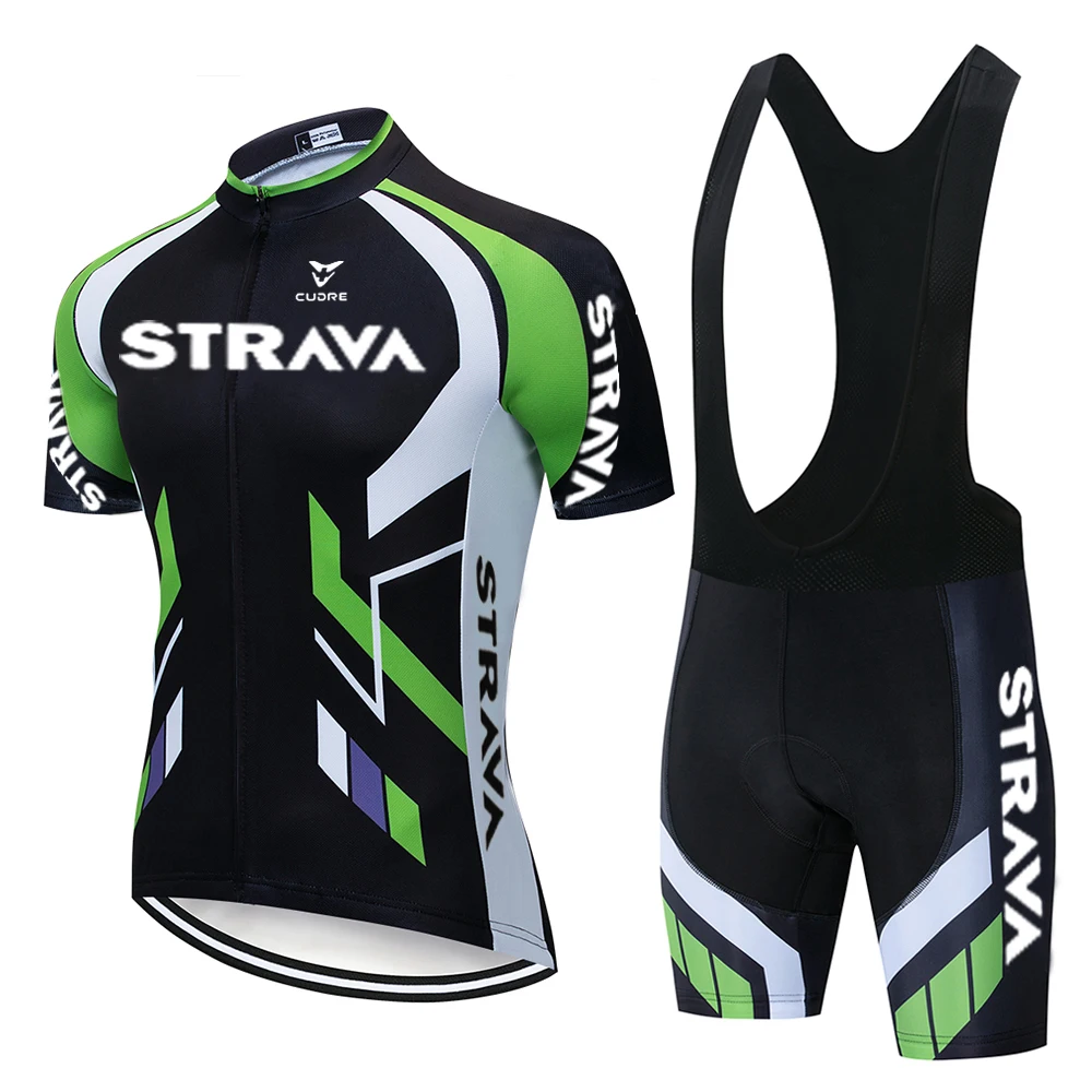 STRAVA комплекты для велоспорта велосипедная форма летний комплект шоссейные