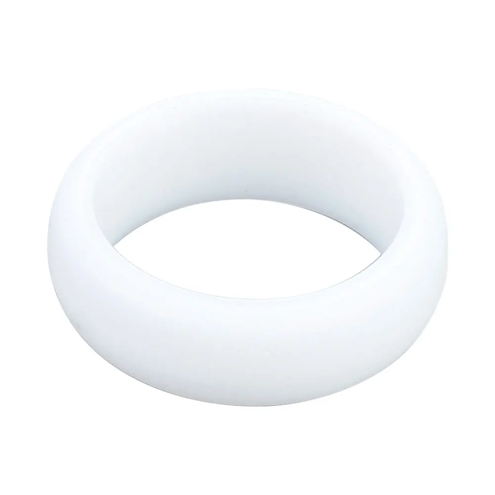Durable Wedding Jewelry Sports Ring Rubber Ring Nursing Finger Women'S Trend Silicone 3 Size Silicone Ring Outdoor Sport - Цвет: White