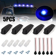 Bevinsee LED Car Cab Roof Marker Lights For Pickup Trucks SUV 4x4s Black Smoked Lens T10 LED Bulbs LED Roof Lamps Dome Lights