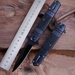 Couteau militaire multifonction pliant d'auto défense d'extérieur, petit couteau de haute dureté, Mini couteau à fruits, couteau de survie sur le terrain 