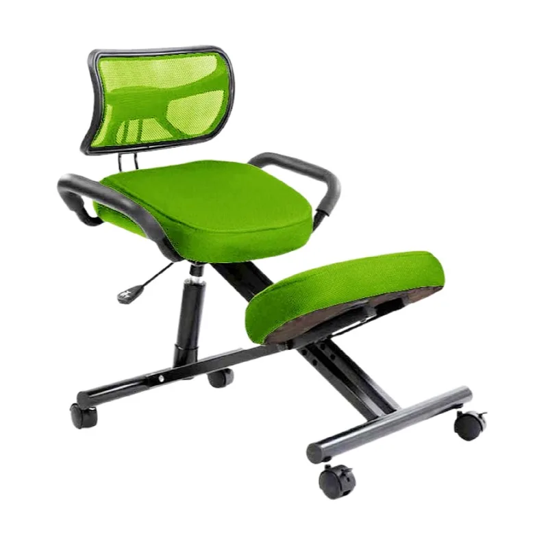 Ergonomically Designed Knee Chair With Back And Handle Office Kneeling