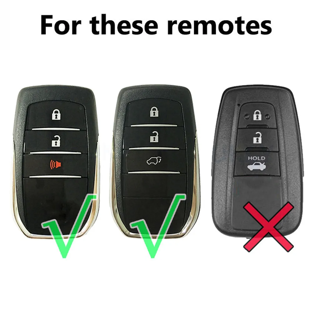 3 кнопки дистанционного ключа чехол для Toyota Hilux Land Cruiser Fortuner Camry Riez Rav4 Prado Innova 86