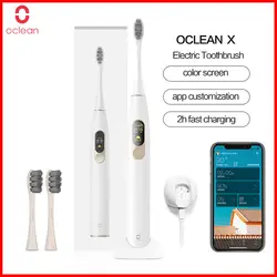 Xiaomi Oclean X умный сенсорный экран звуковая электрическая зубная щетка приложение управление водонепроницаемый Быстрая зарядка 4 режима