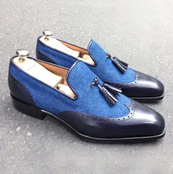 

Men Leather Shoes Low Heel Casual Shoes Dress Shoes Brogue Shoes Spring Ankle Boots Vintage Classic Male Casual PS591