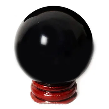 

Natural Obsidian Ball Ornaments Black Crystal Ball Feng Shui Ball Crystal Raw Stone Home Furnishing Crafts Wholesale