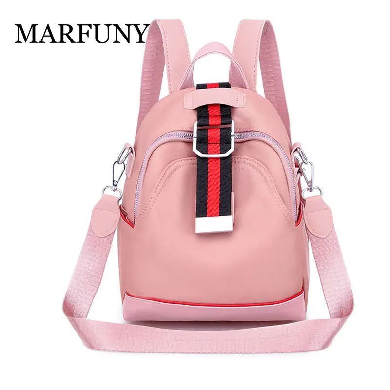 

Women Backpack Female Stripe Rucksack Lightweight Oxford Small Backpack for Women Anti-theft Design Women's Shoulder Bag mochila