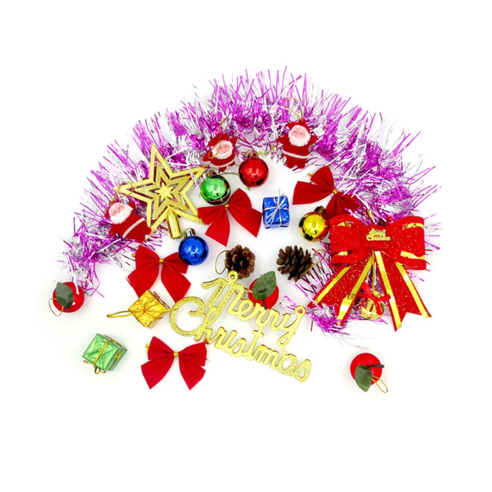 23pcs/Set Xmas Tree Pendants Package Hanging Christmas Decoration Home Ornaments