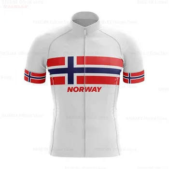 Norway-camisetas de Ciclismo para hombre, Ropa de manga corta para Ciclismo de montaña, Pro Team, Maillot, 2020