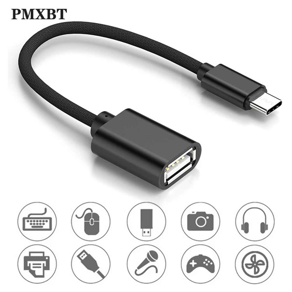 Кабель адаптер с Type C на USB A OTG конвертер для Xiaomi Redmi Samsung|Переходники и адаптеры| |