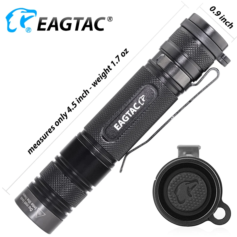 EAGTAC D25LC2 XM-L2 1480LM Супер Мощный тактический фонарь, портативный фонарь, компактный фонарь