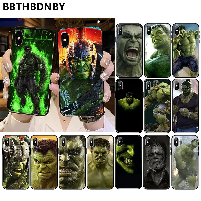 Чехол для телефона The Incredible Hulk DIY раскрашенный красивый чехол iPhone 11 pro XS MAX 8 7 6 6S Plus X
