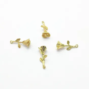 

New arrival! 27x12mm 100pcs Zinc Alloy flower Charm for Hand Made Earrings DIY parts,Jewelry Accessories Findings & Components