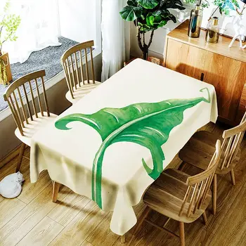 comprar Tecido De Poliéster à Prova Dwaterproof água Toalha Cozinha Mesa Jantar Decorações Casa Retangular Festa Capas De Mesa Estilo Americano Coffe