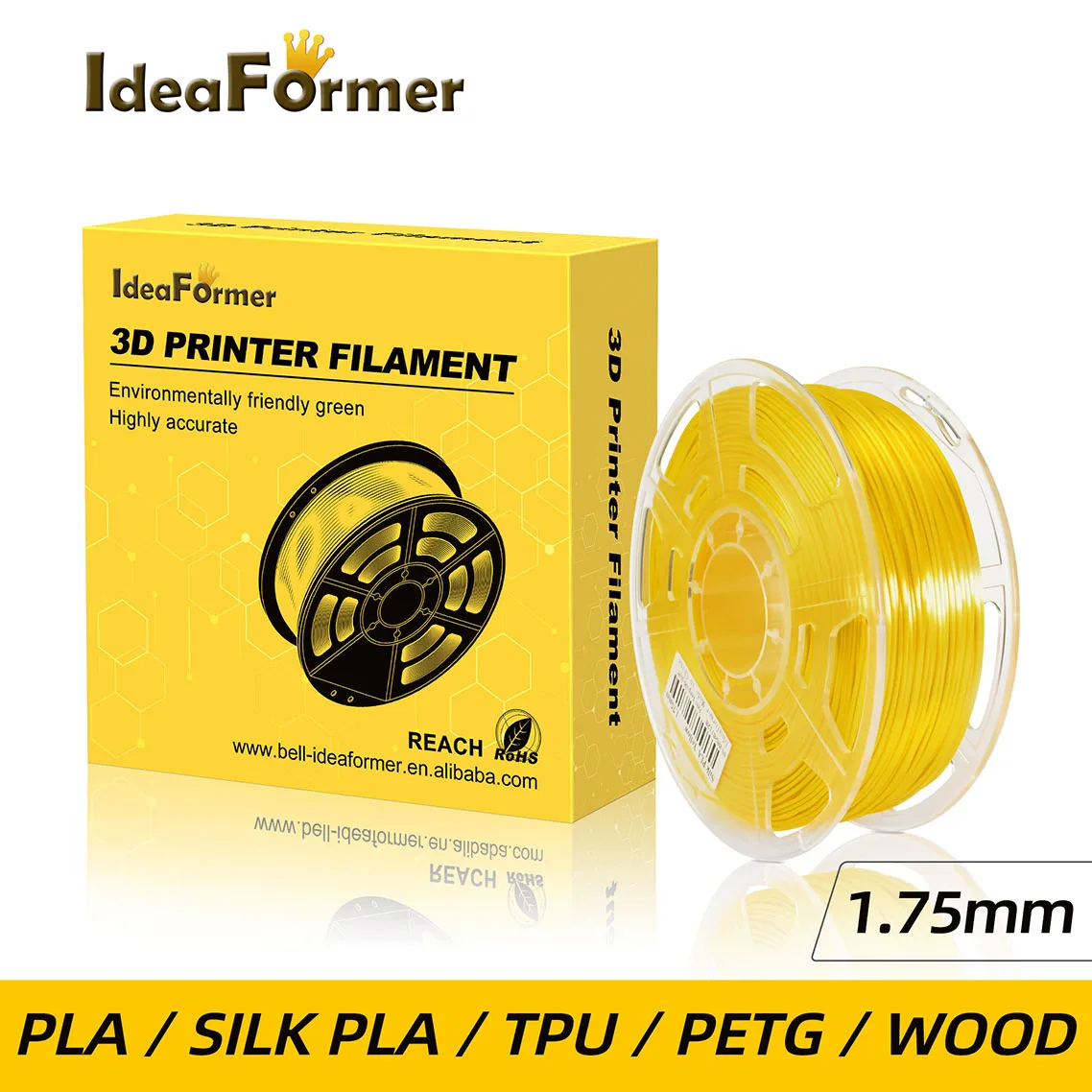 Ideaformer 3D Printer Filament 1.75mm 0.8/1KG PLA/SilkPLA/PETG/TPU 3D Plastic Printing Filament 9