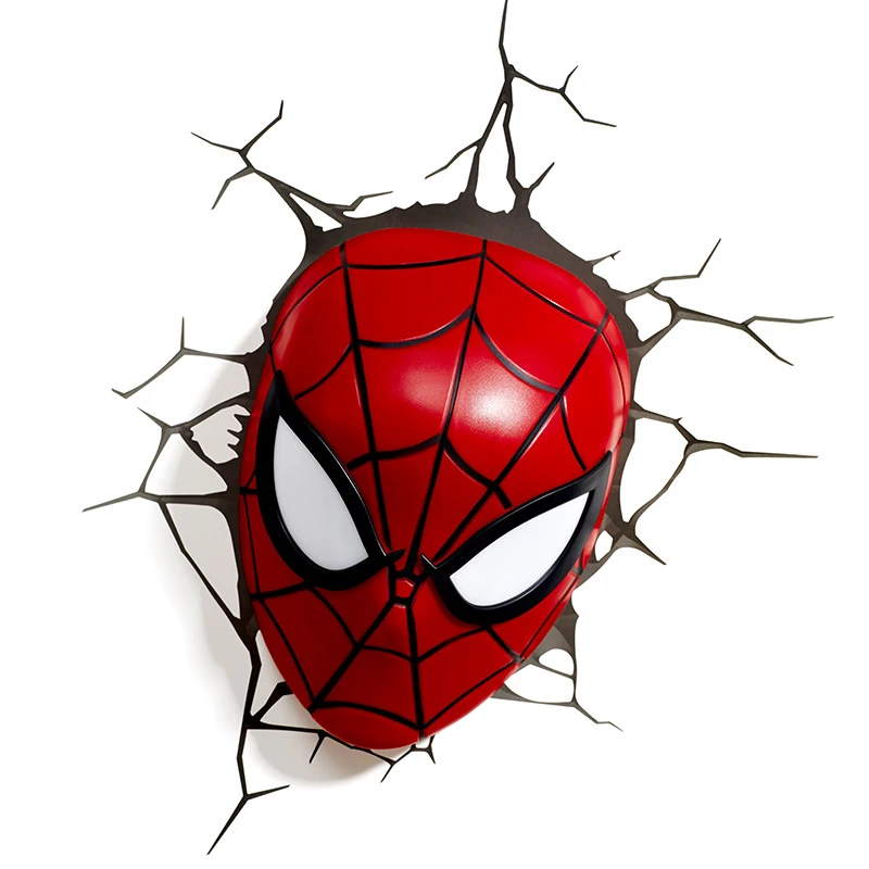 super heroi 3d conduziu a lampada de parede 05
