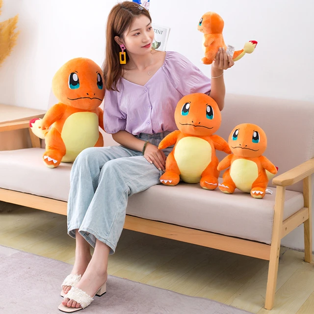 Kawaii Pokemon Large Fire Dragon Plush Doll Fire-breathing Dragon Stuffed  Toy Pillow Cushion Children's Gift - AliExpress