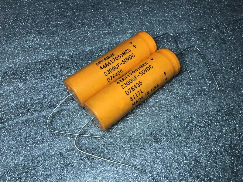 

2pcs Sibi SPRAGUE D76435 new nerve-based yellow fever electrolytic capacitors 2300UF 50V free shipping