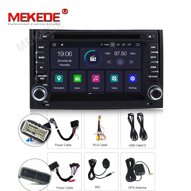 Clearance MEKEDE 2din PX5 4+64G Android 9.0 Car Multimedia DVD player for Hyundai H1 Grand Starex 2007-2015 GPS,DVD, Radio,WiFi BT 5