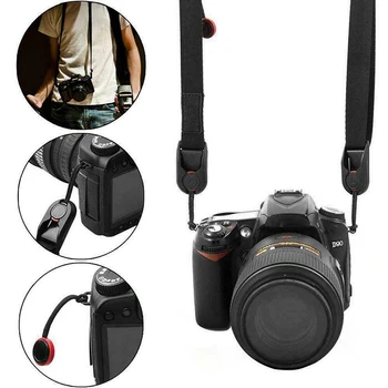 

Quick Release Leash Wrist Belt Shoulder Strap Sling with ABS Buckle for DSLR Camera VDX99