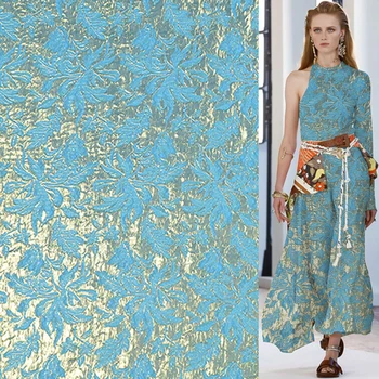 

Special silk blended fabric silk Guanle crepe faabric golden line design,SFF135