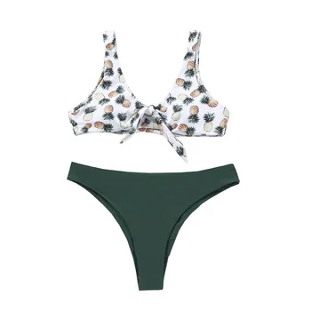 

Sexy Swimsuit Women Two Piece Micro Bikini Set Print Padded Swimwear Bathing Swim Suit Summer Beachwear Bikinis 2020 Mujer #25