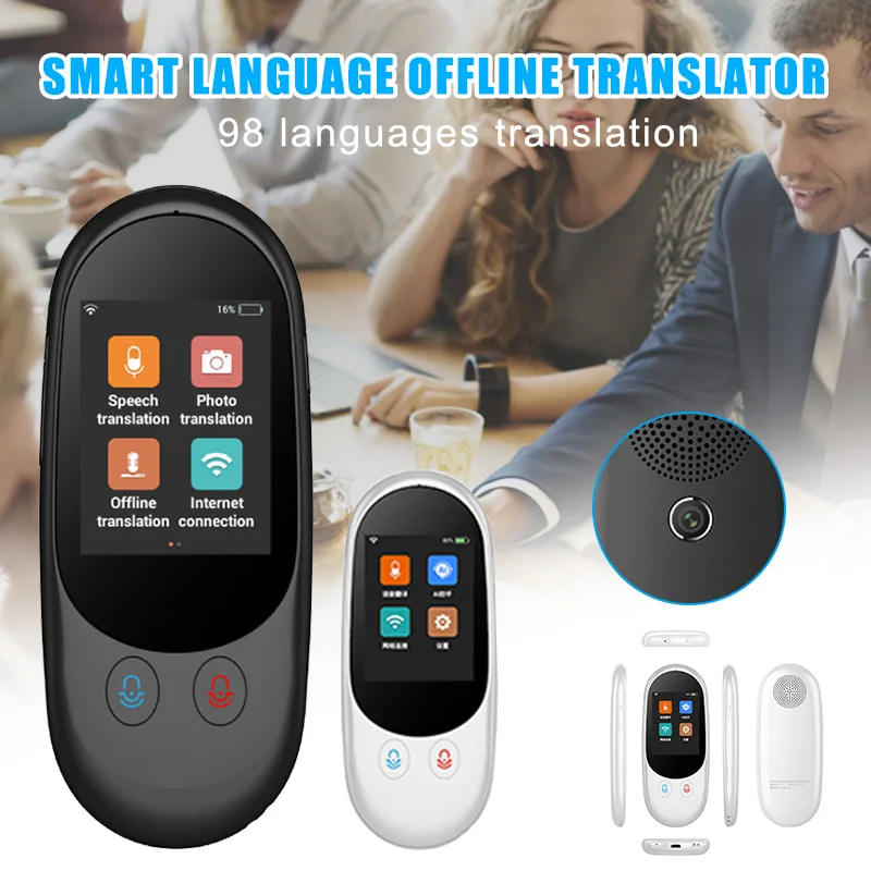 

Newly Smart Language Translator Device Instant Portable Two Way Voice Translation for Travel DC128