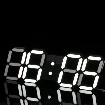

DishyKooker LED 3D Large Black Shell Digital Wall Clock with Remote Control European Regulation