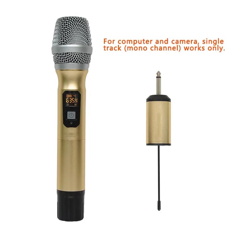 

PG166 1 Way Multi Channel Metal Handheld Transmitter Wireless Microphone Camera Microphone Party Karaoke Microphone