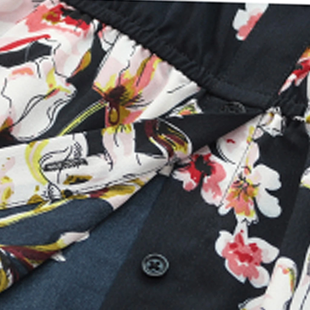 Loose Dresses Long Sleeve Winter Bohemian Beach Women Floral Print  Runway Dress Autumn Party Night Sundress Vestidos 822