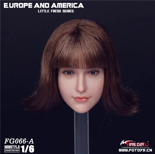 FG066-A FireGirl игрушки FG066 1/6 в европейском и американском стиле; милая Красота головка Скульптура для детей возрастом от 12 дюймов Коллекционная Tbleague бледно-фигурка героя «сделай сам» - Цвет: FG066-A