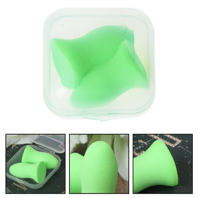 

1 Pair Soft Foam Ear Plugs Tapered Travel Sleep Noise Prevention Earplugs