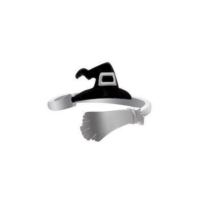 Rings For Women Men Couple Halloween Knuckles Decorate Rings Metal Silver Plated Skull Open Adjustable 2021 Trend Jewelry