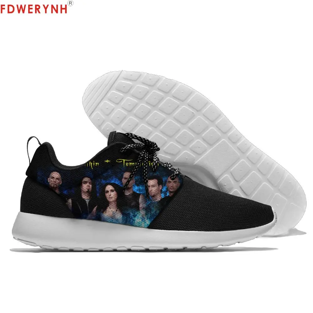 

FDWERYNH Within Temptation Men's Casual Shoes Custom Trend Mens Shoes Low-key Simple Walking Shoes