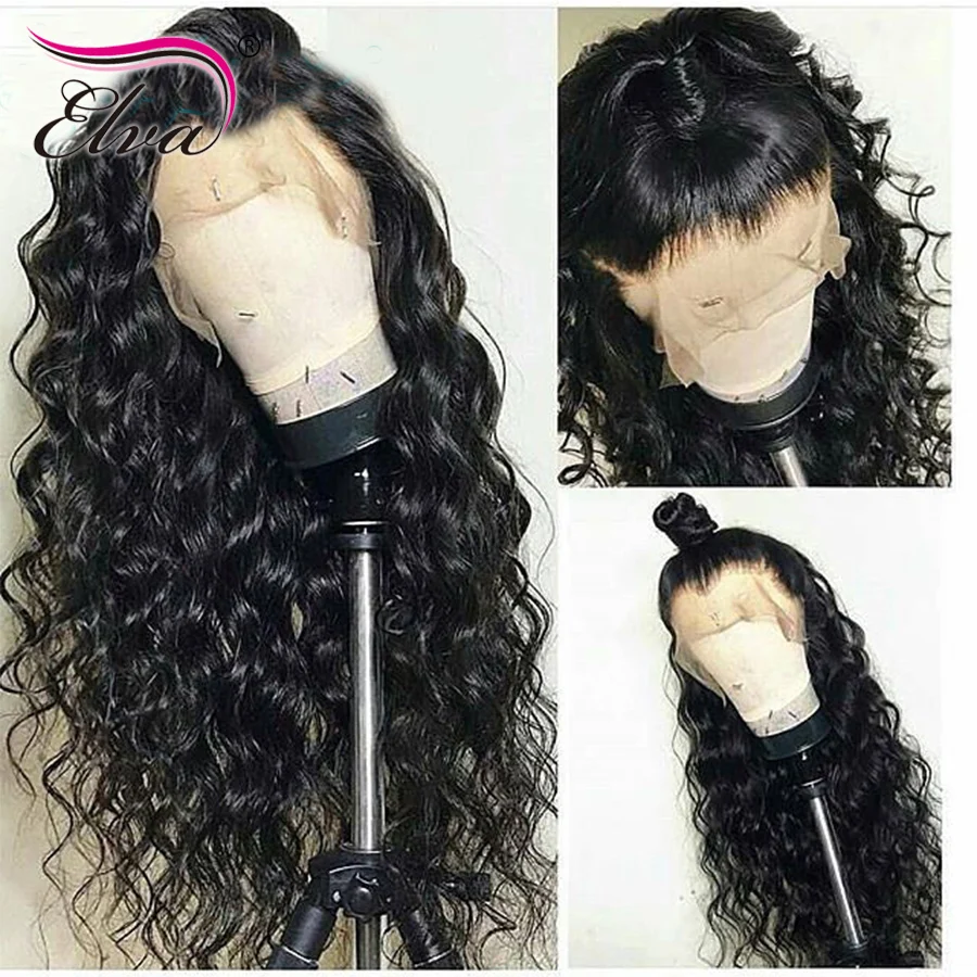 

Elva Hair Lace Front Human Hair Wigs For Black Women Lace Front Wig Pre Plucked With Baby Hair Curly Human Hair Wigs Remy Hair