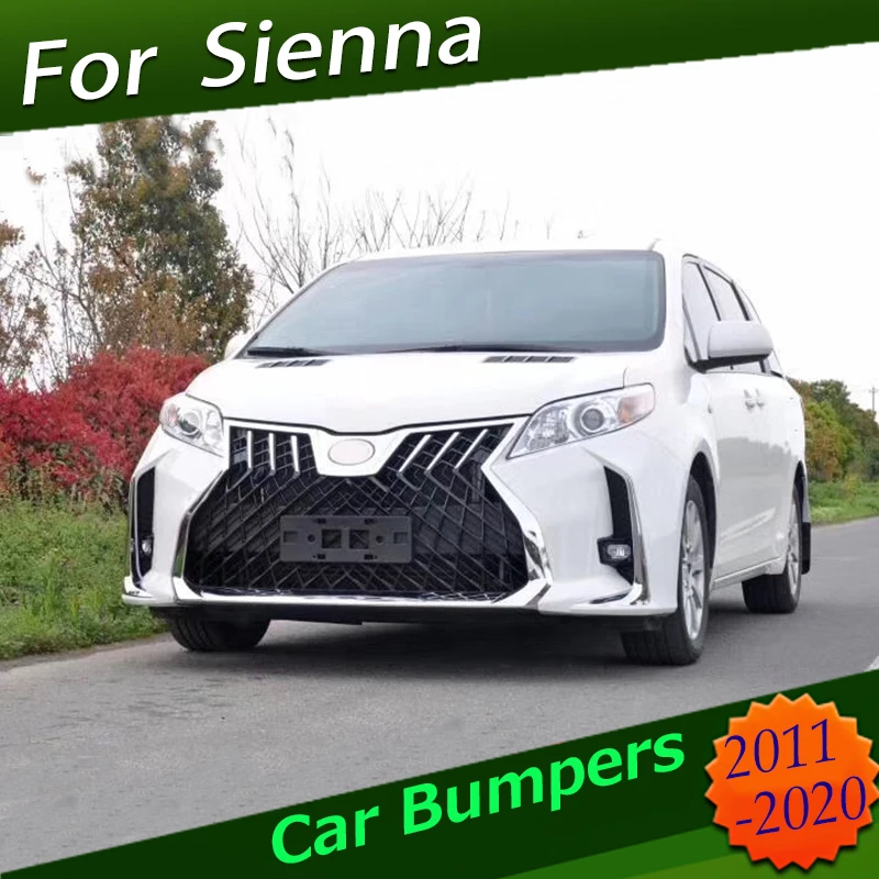 Front Bumper Body Kit For Toyota Sienna 2011 2020 Update Lm Protector Car  Abs Plastic Sill Plate Cover Trunk Guard Trim - Bumpers - AliExpress