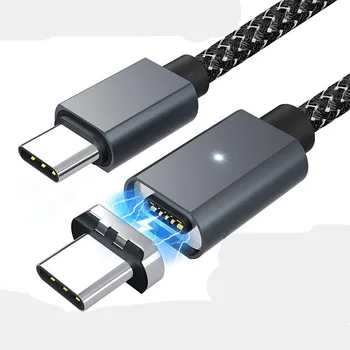 

5A Super Fast Charge Cable Notebook Charging Line For Apple Magnetic Absorption Pd Line 100w Type-C To Type-C