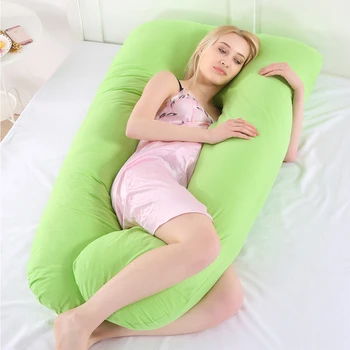 

New Pregnancy U Type Pregnant Pillow Case Soft Fleece Multi Function Pillowcase Side Protect Cushion Cover for Women