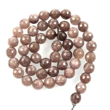 

Natural Stone Tangent Light Grey Alabaster Gem Charm Loose Beads For Jewelry Making Needlework Bracelet DIY Strand 8 MM