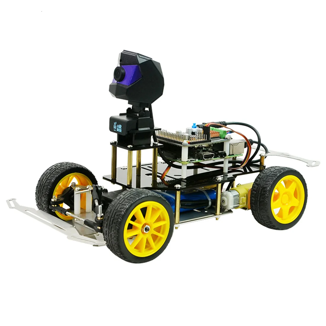 Ослик Автомобиль Смарт AI линия последователь робот Opensource DIY самостоятельной вождения платформы для Raspberry Pi RC автомобиль